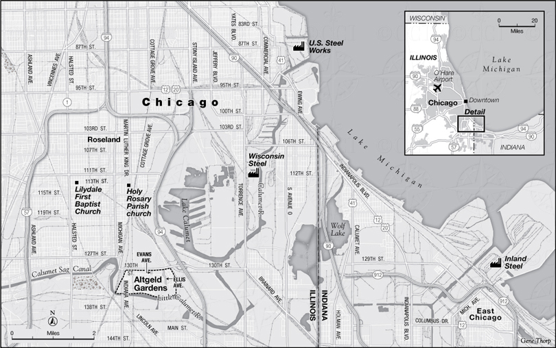 Map of Altgeld Gardens, Chicago