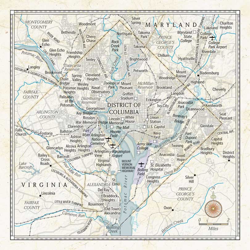 1930's Washington map