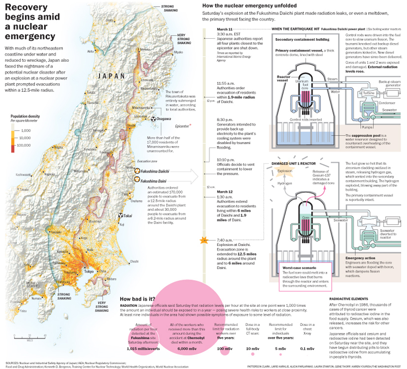Japan earthquake map
