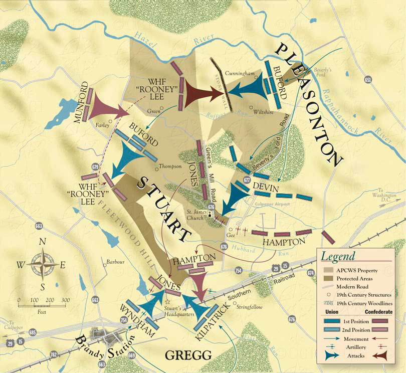 Battle of Brandy Station map
