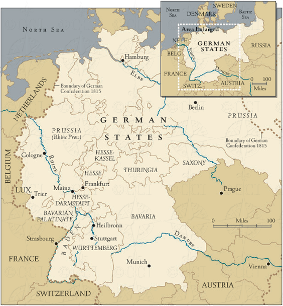 German States map