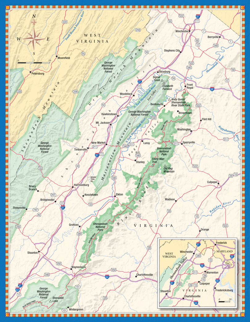 Shenandoah Valley map